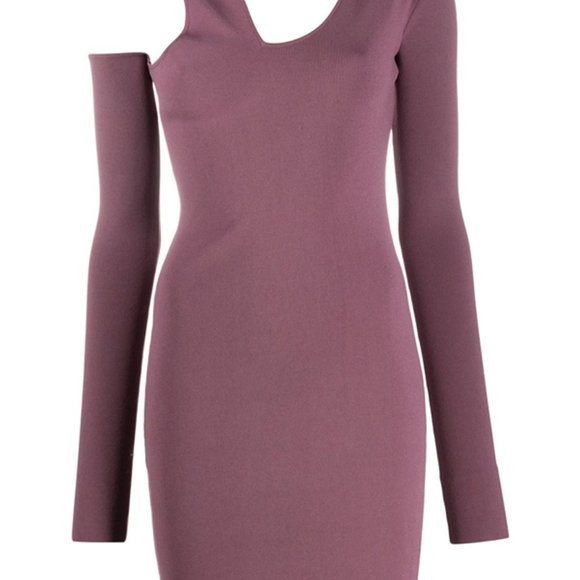 *NANUSHKA - Shani Mauve Cut-out Stretch-knit Mini Dress - Small - Picture 9 of 12